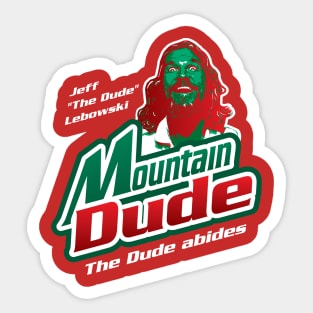 Big Lebowski as Mountain Dude Sticker